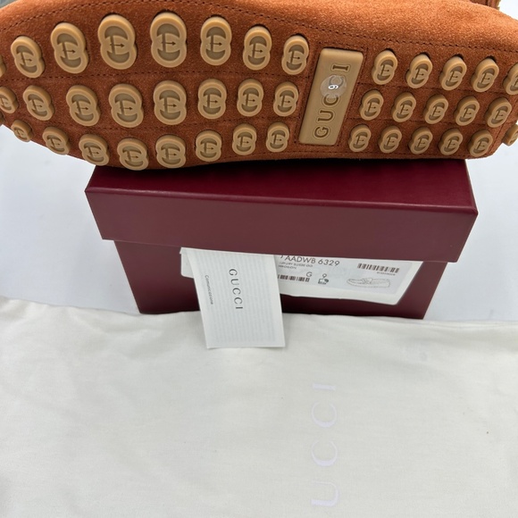 Men’s Gucci horse bit suede GG loafers size 9 fits 10 US made in Italy main image 9